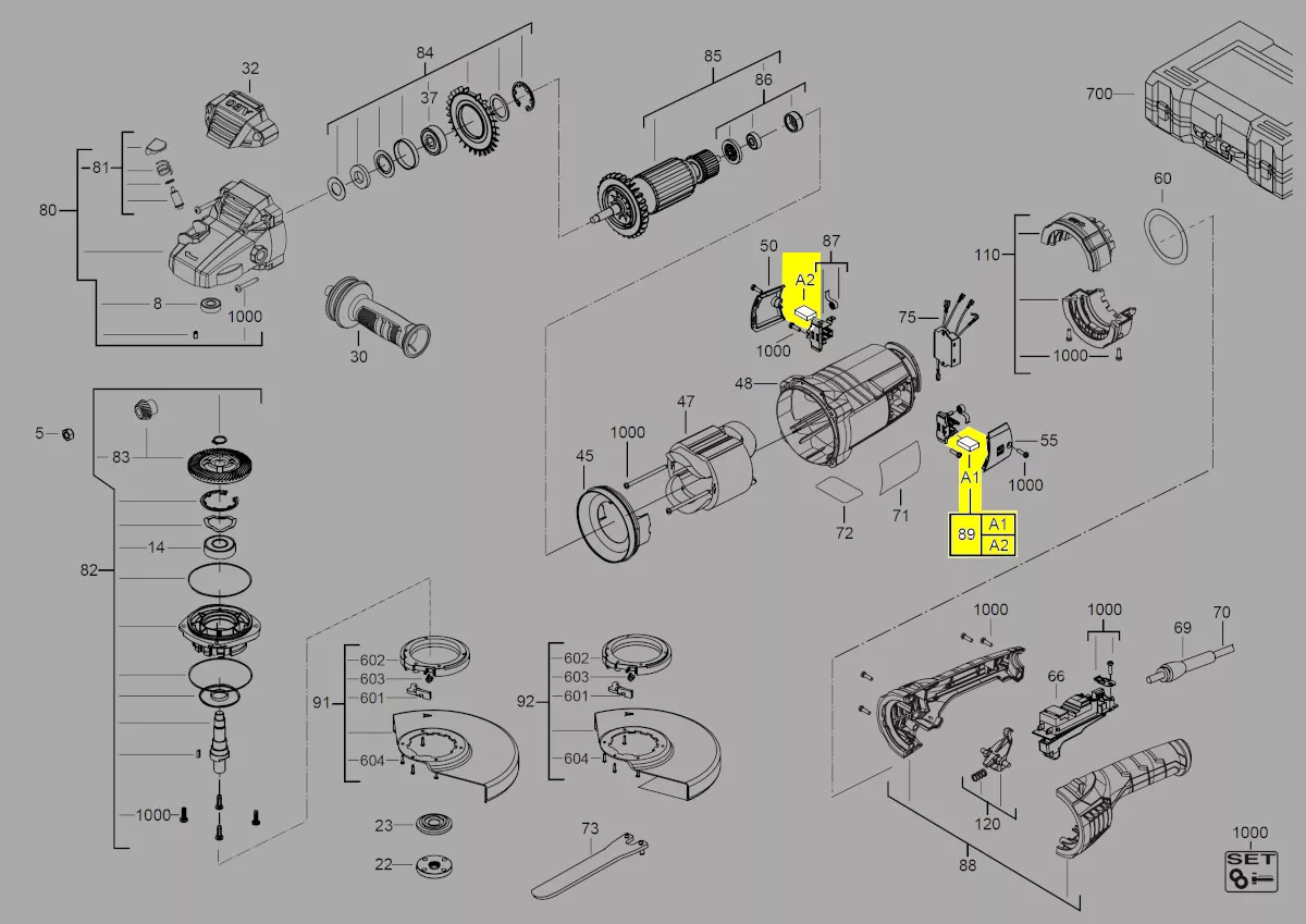 Balais charbon réf. 4931441104 AEG